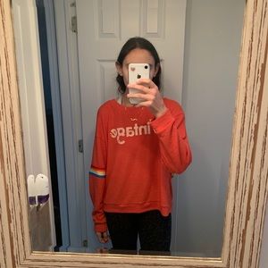 red “vintage” long sleeve